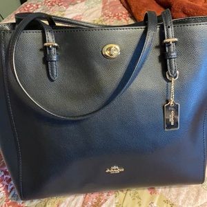 Coach turn lock tote.